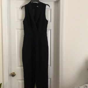 H&M womens black jumpsuit - size 10
